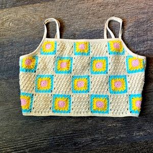 Wild Fable Knit Cropped Tank Size M